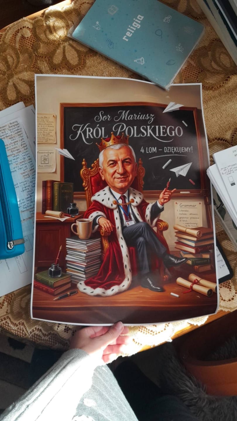 Customer photo review of Dla Nauczyciela - Karykatura ze zdjęcia