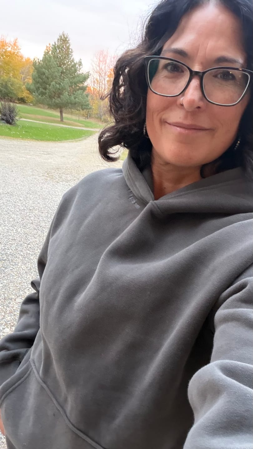 Customer photo review of The One Day at a Time Sweater | The Giveback Collection