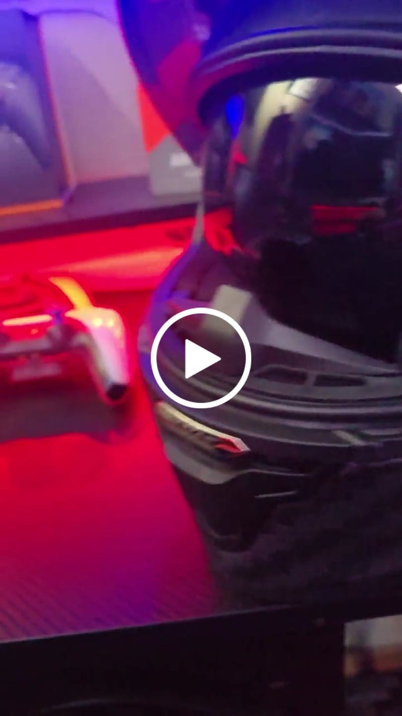Customer video review of K3 Carbon Fiber Helmet - Bluetooth Headset