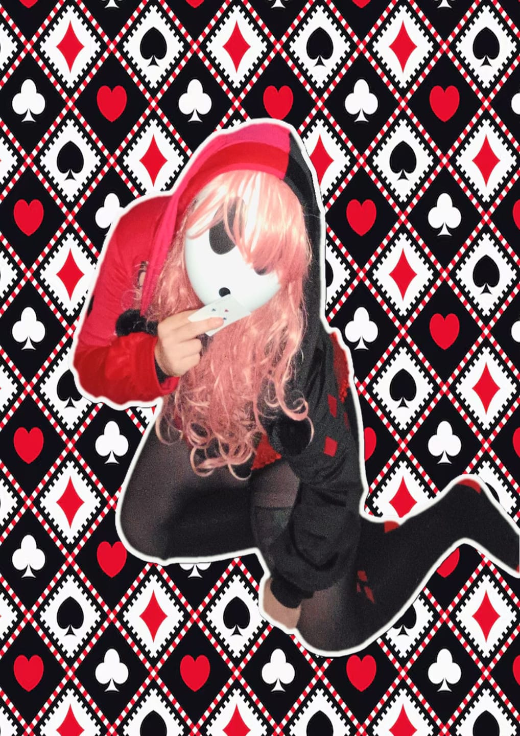 Customer photo review of Halloween Cosplay Clown Bunny Bodysuit KO166