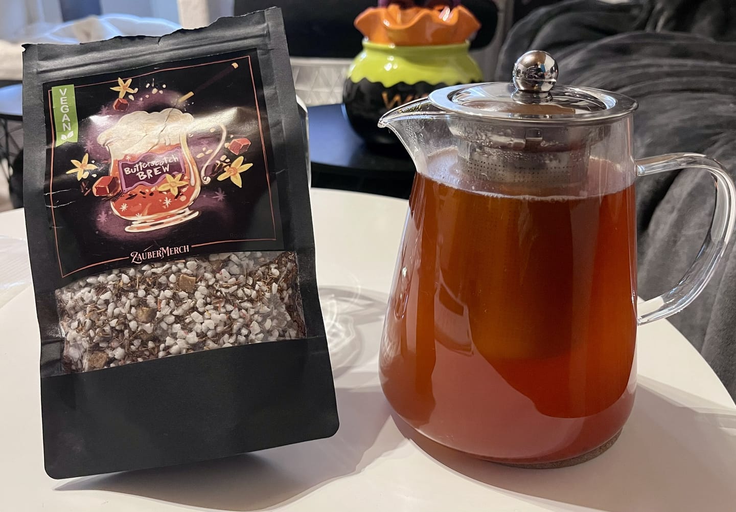 Customer photo review of Butterscotch Brew – Rooibos Tee Butterscotch Karamell