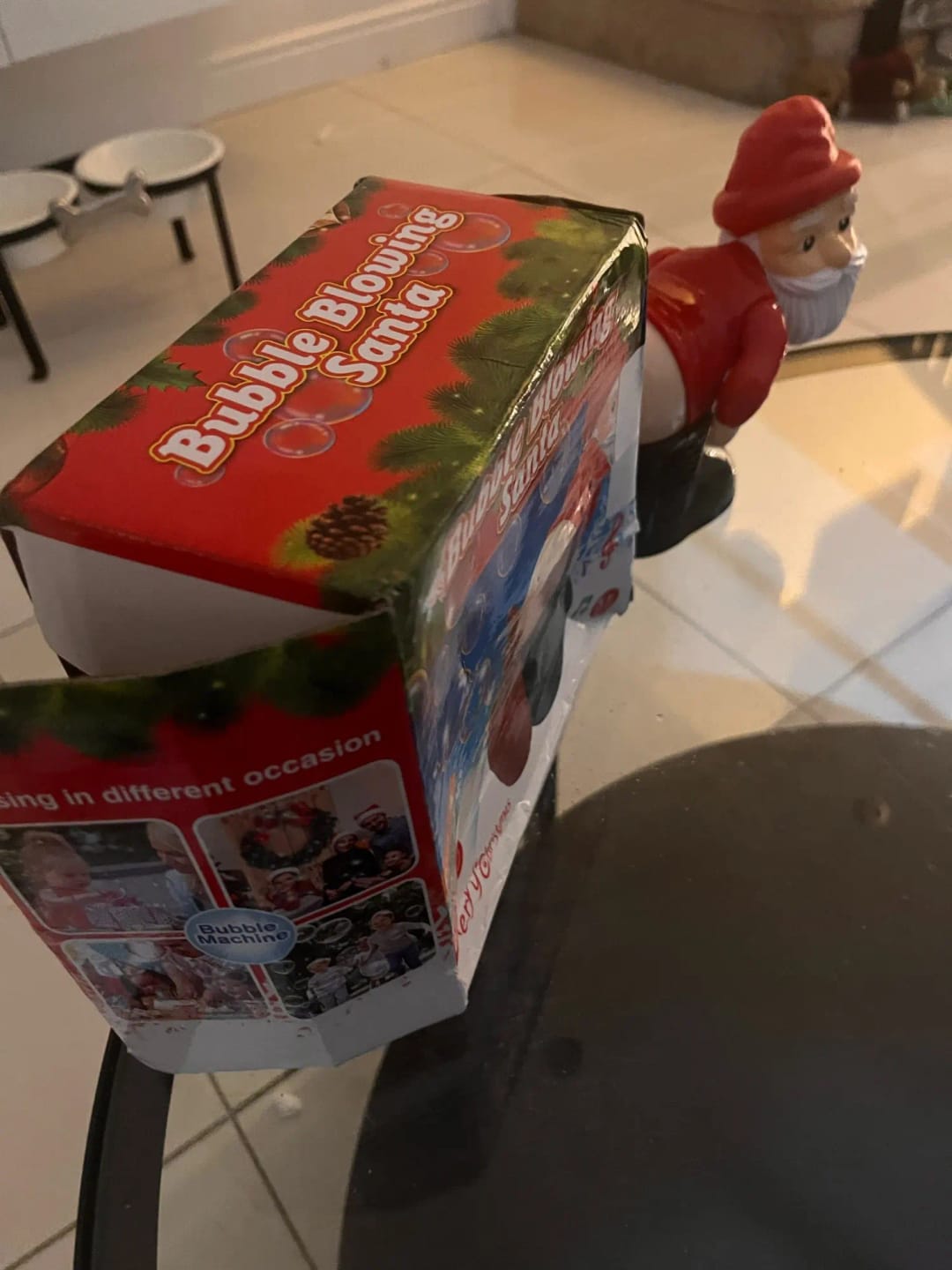 Customer photo review of Farting Santa - Bubble Machine