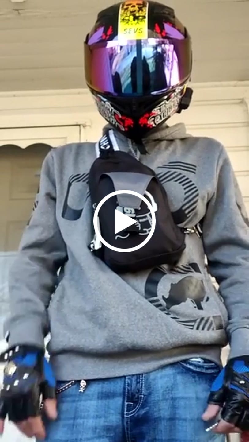 Customer video review of K1 Colored Modular Helmet - Bluetooth Headset