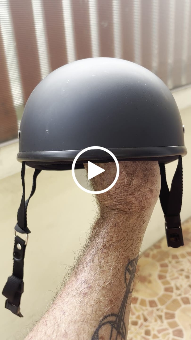 Customer video review of Lightweight SOA Style DOT Beanie Helmet / Matte Black