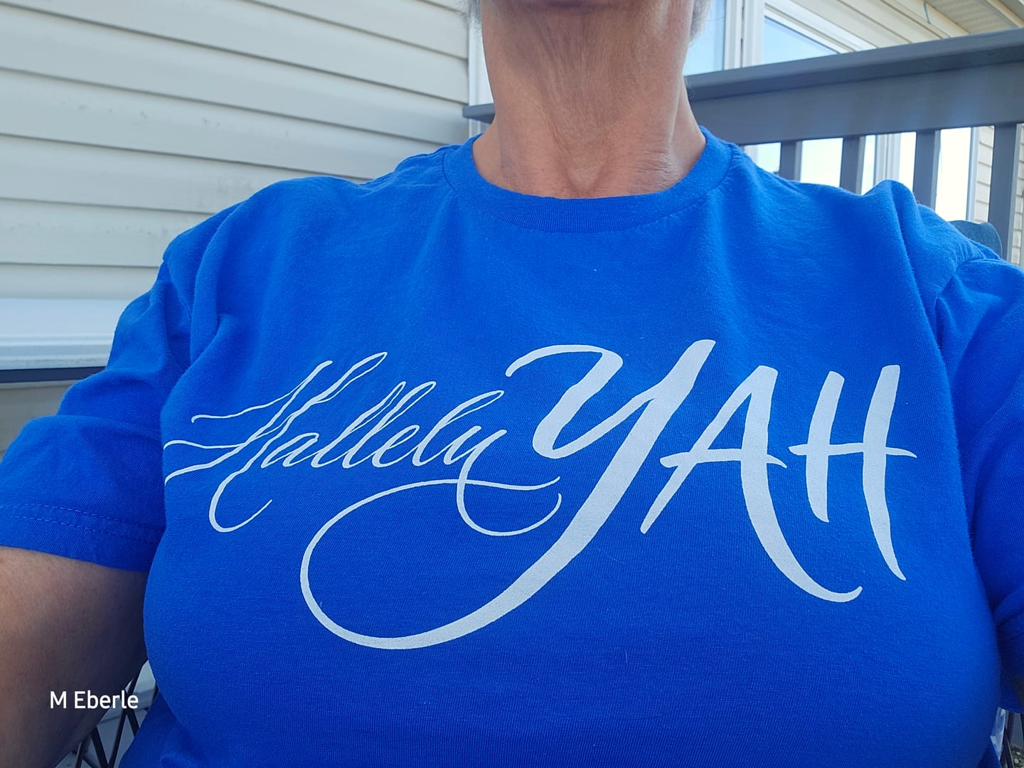 Customer photo review of HalleluYAH T-Shirt