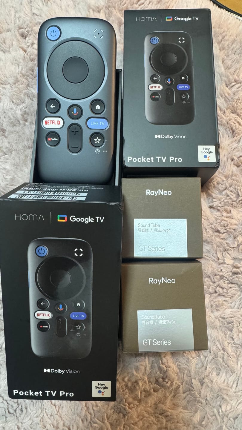 Customer photo review of RayNeo Pocket TV Pro