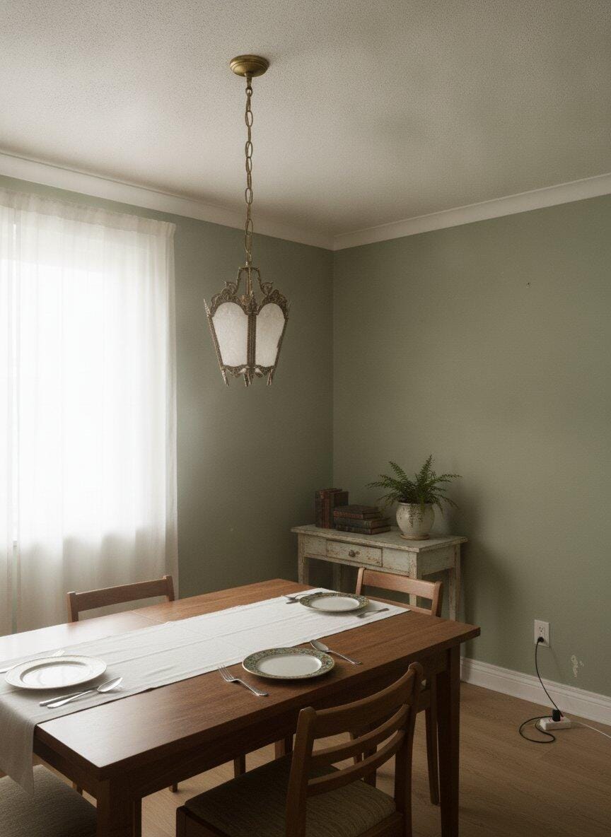 Customer photo review of Brass Pendant Light, Frosted Ice Glass Shade, Hardwired, 35 cm