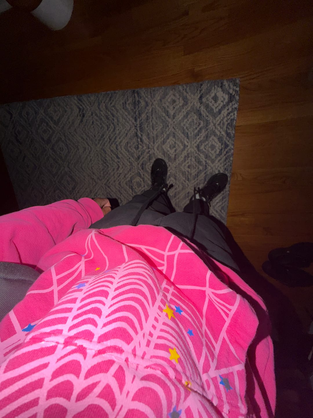 Customer photo review of Sp5der P*nk V2 Hoodie 'Pink'