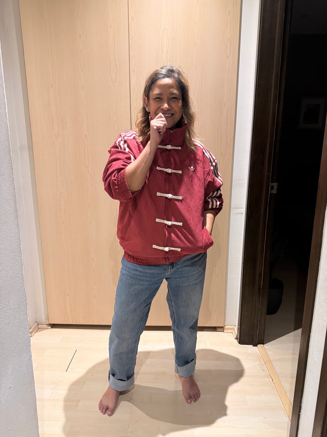 Customer photo review of Adidas Chinese New Year Full Collection 2026 CNY Tang Track Jackets