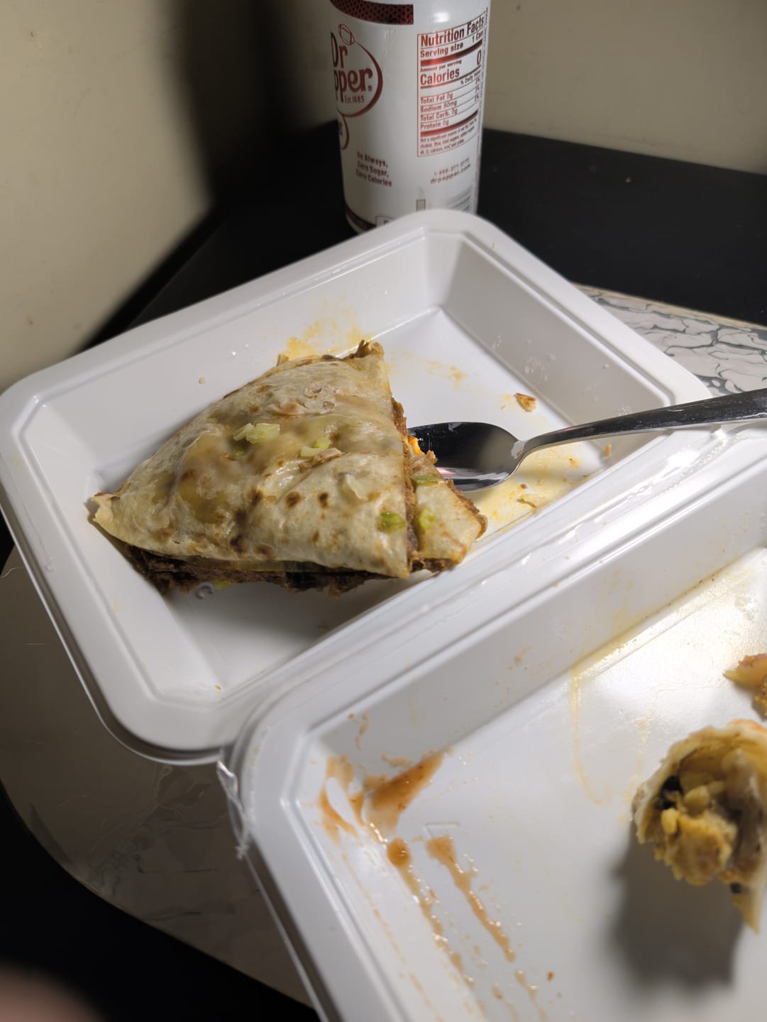 Customer photo review of Beef Brisket Quesadilla