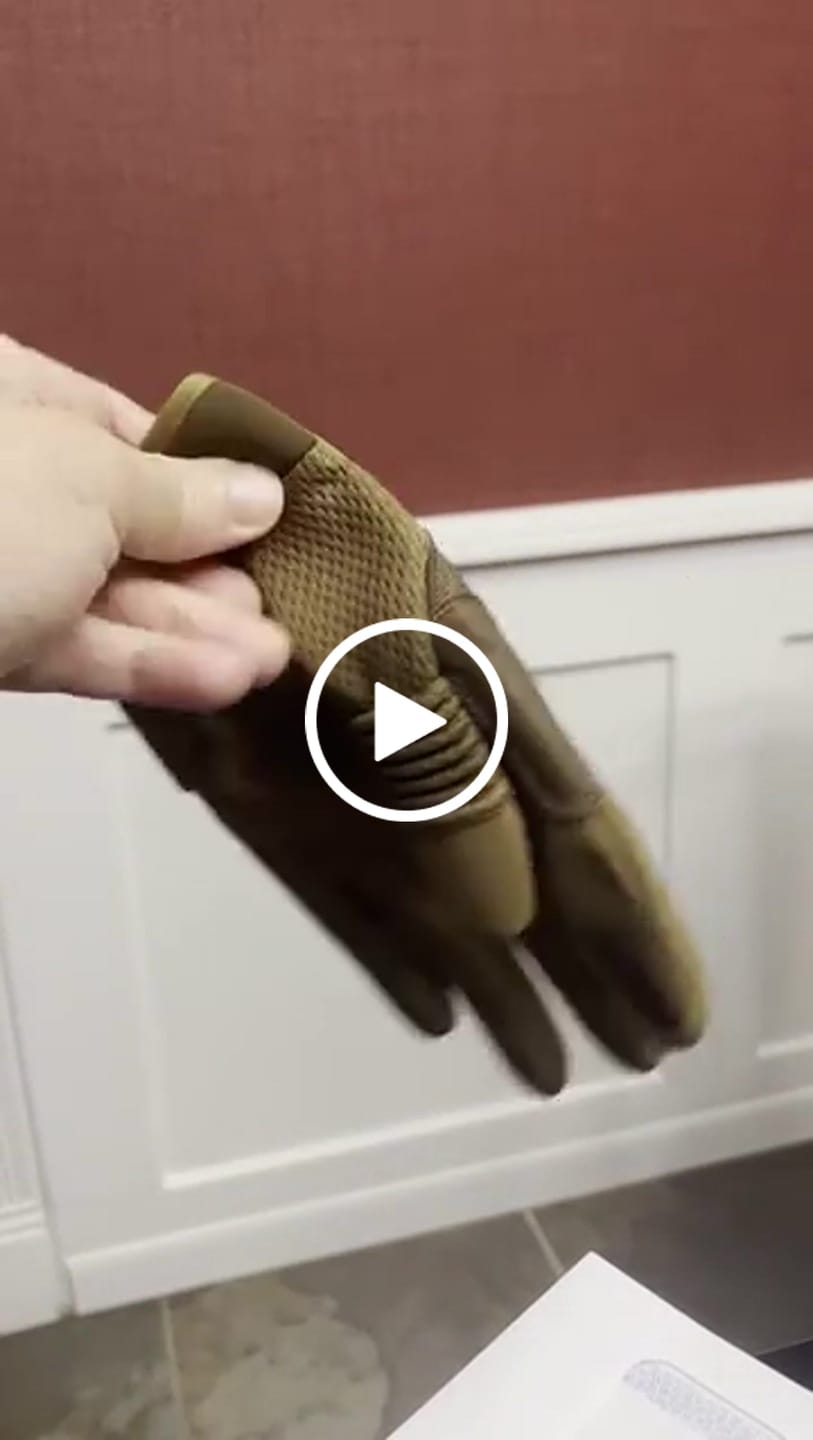 Customer video review of Motorcycle Retro Leather Gloves
