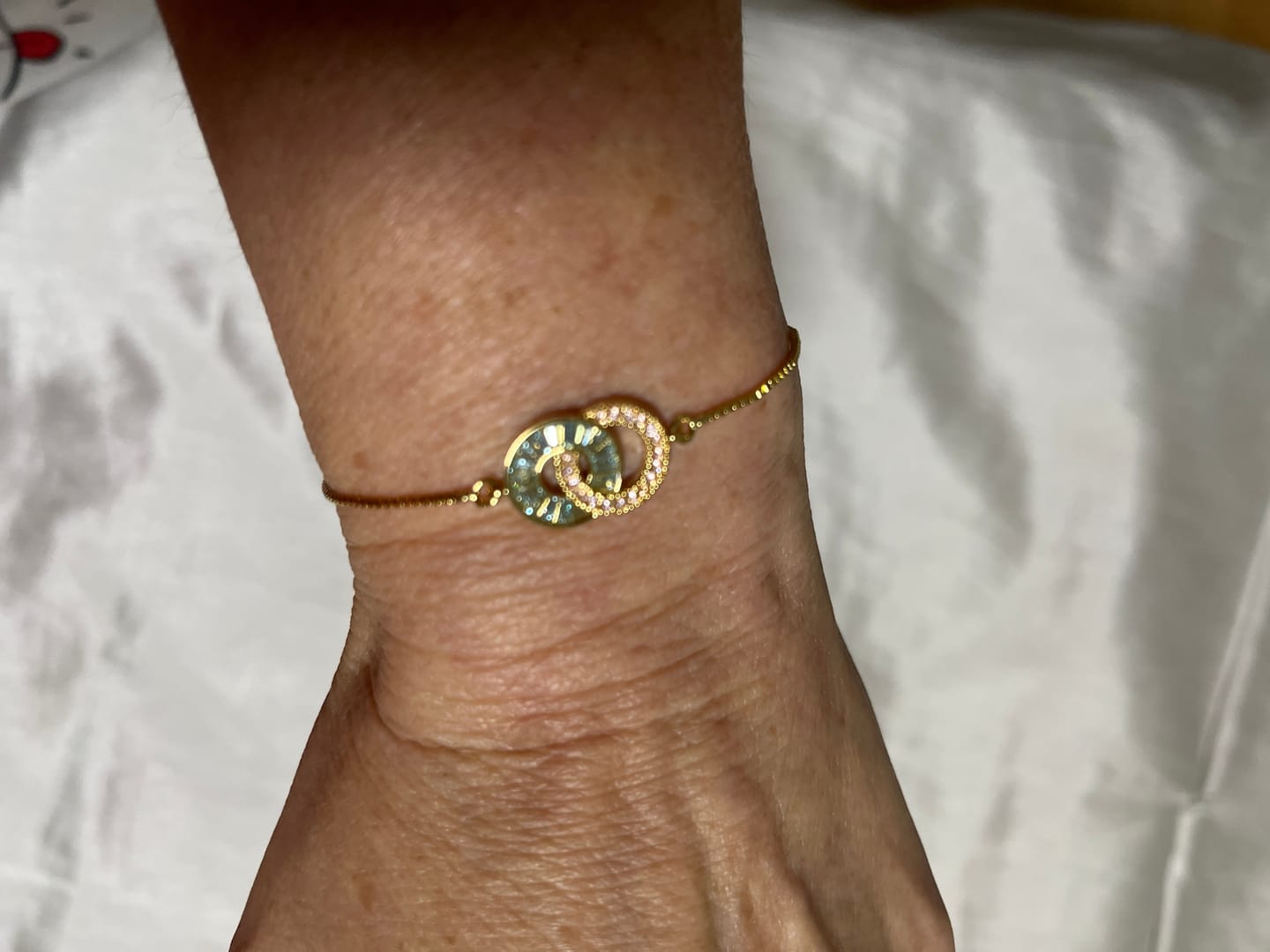 Customer photo review of Bracelet Personnalisé Duo Pierres