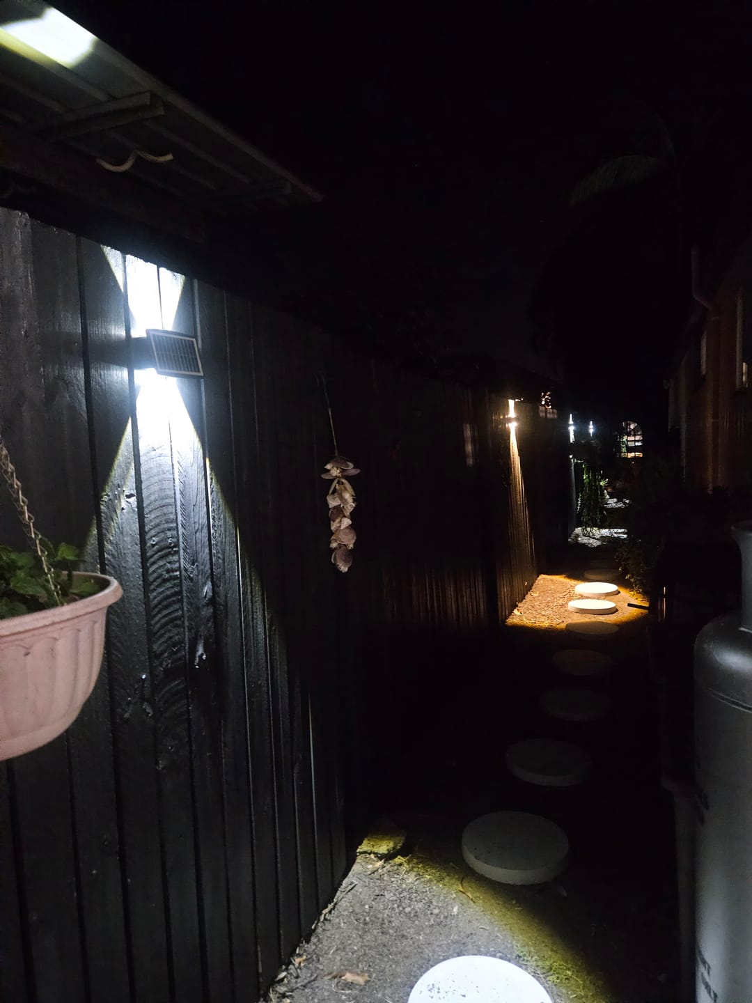 Customer photo review of GardenBrite™ DuoTone Solar Wall Lights