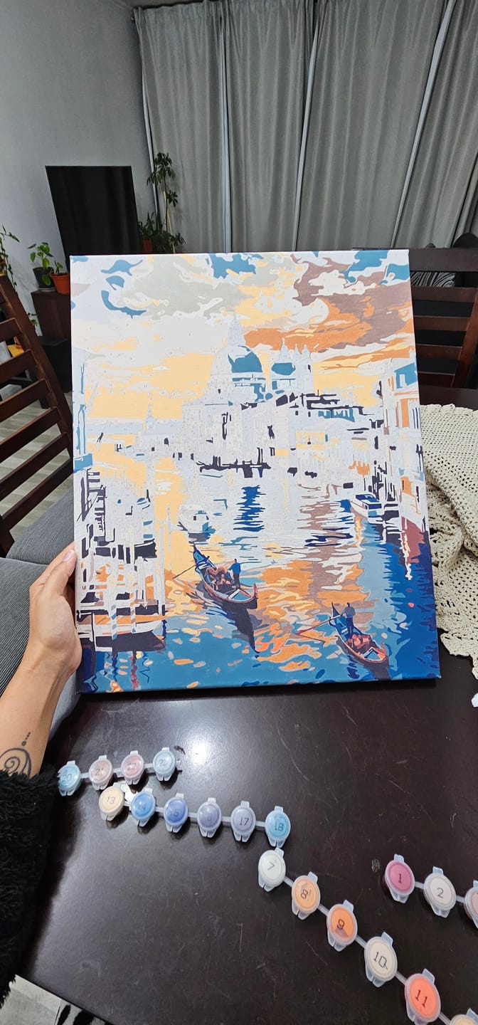 Customer photo review of Venecia (Pintura por Números) 40x50 cm