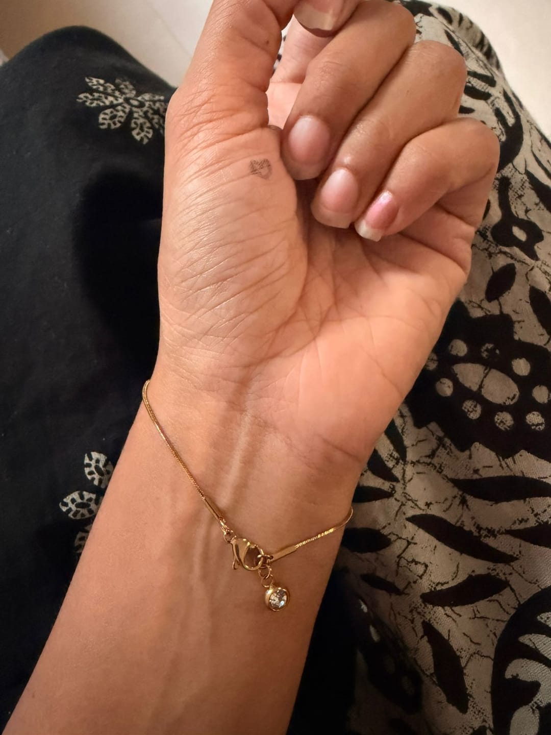 Customer photo review of Sparkling Drop Charm Bracelet
