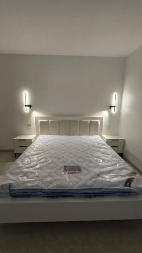 Customer photo review of Bedside Wall Sconce with Reading Light