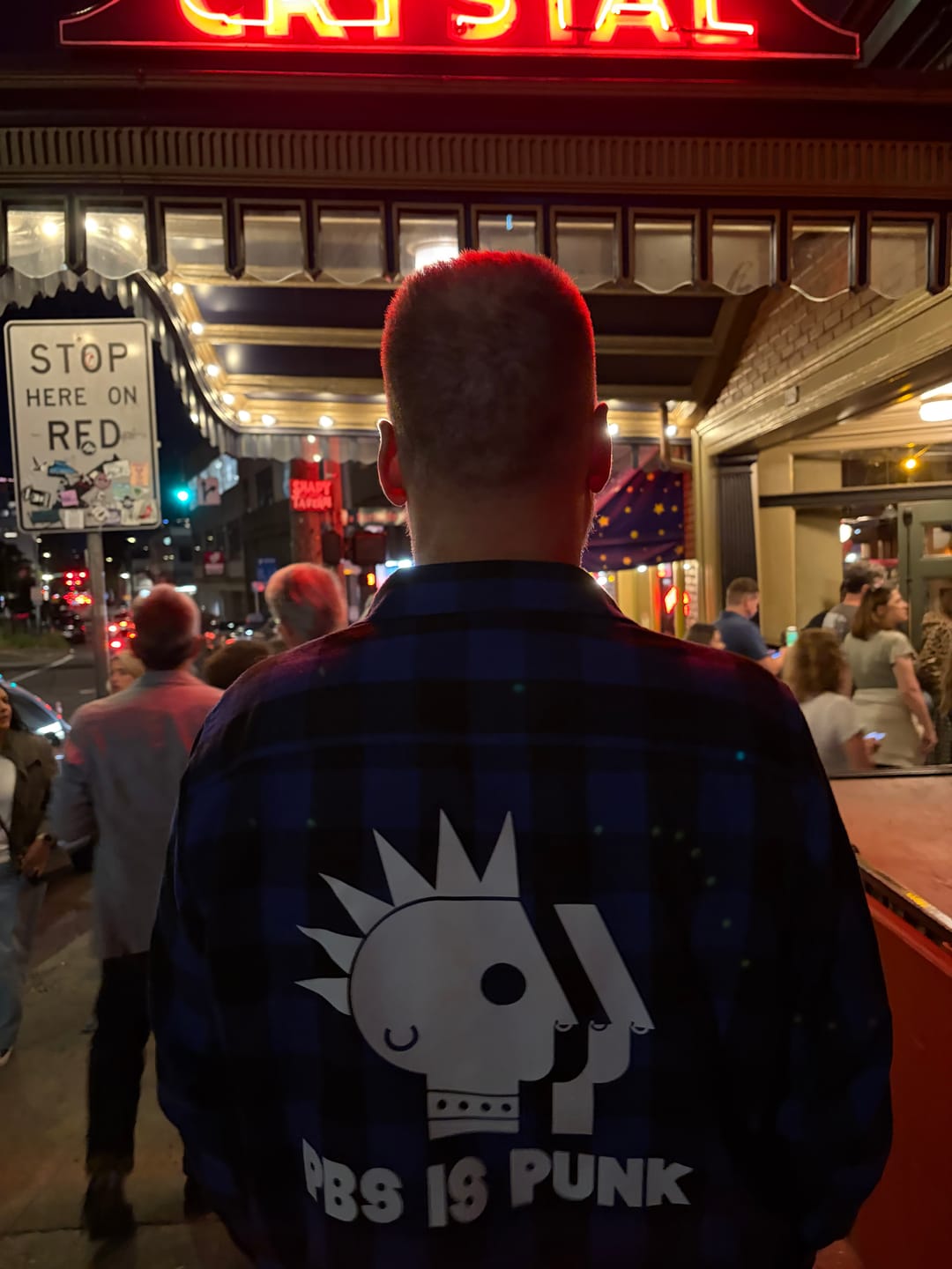 Customer photo review of PBS is Punk Flannel