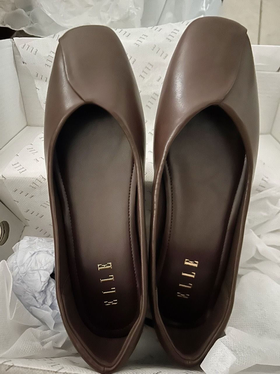 Customer photo review of Tulip Flats & Ballerinas In Coffee