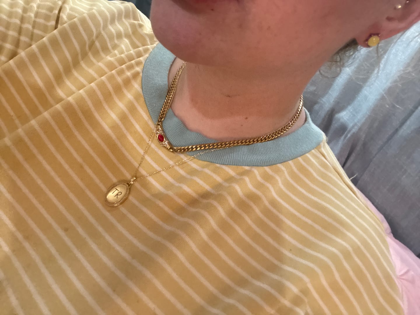Customer photo review of Scarlett Stone Necklace