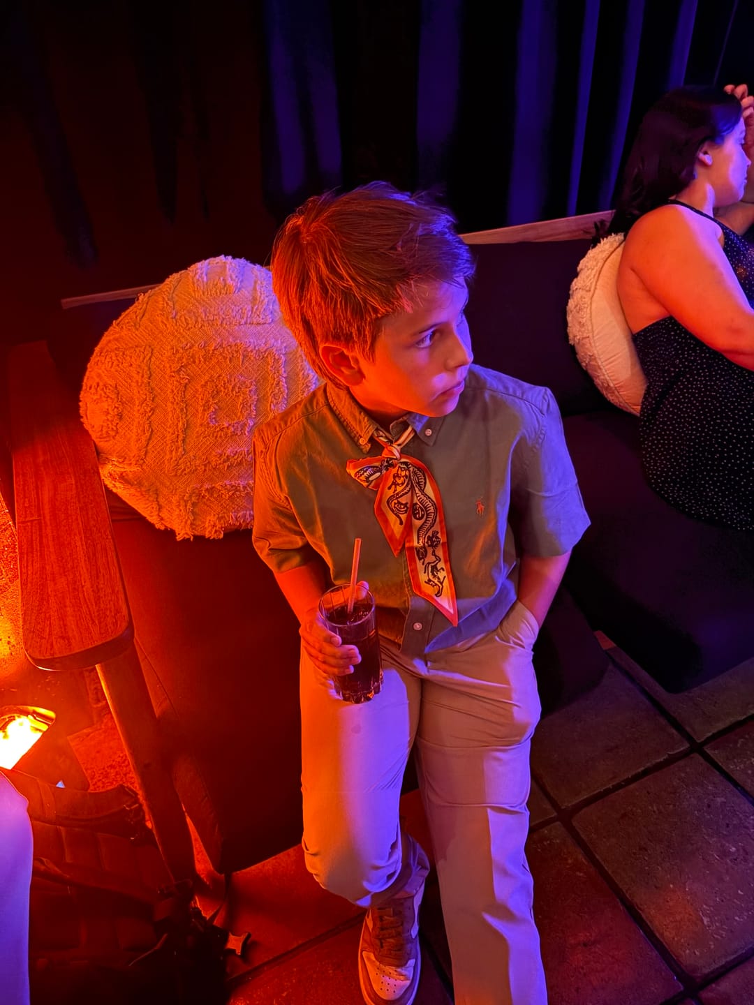 Customer photo review of Spooky Skinny Scarf