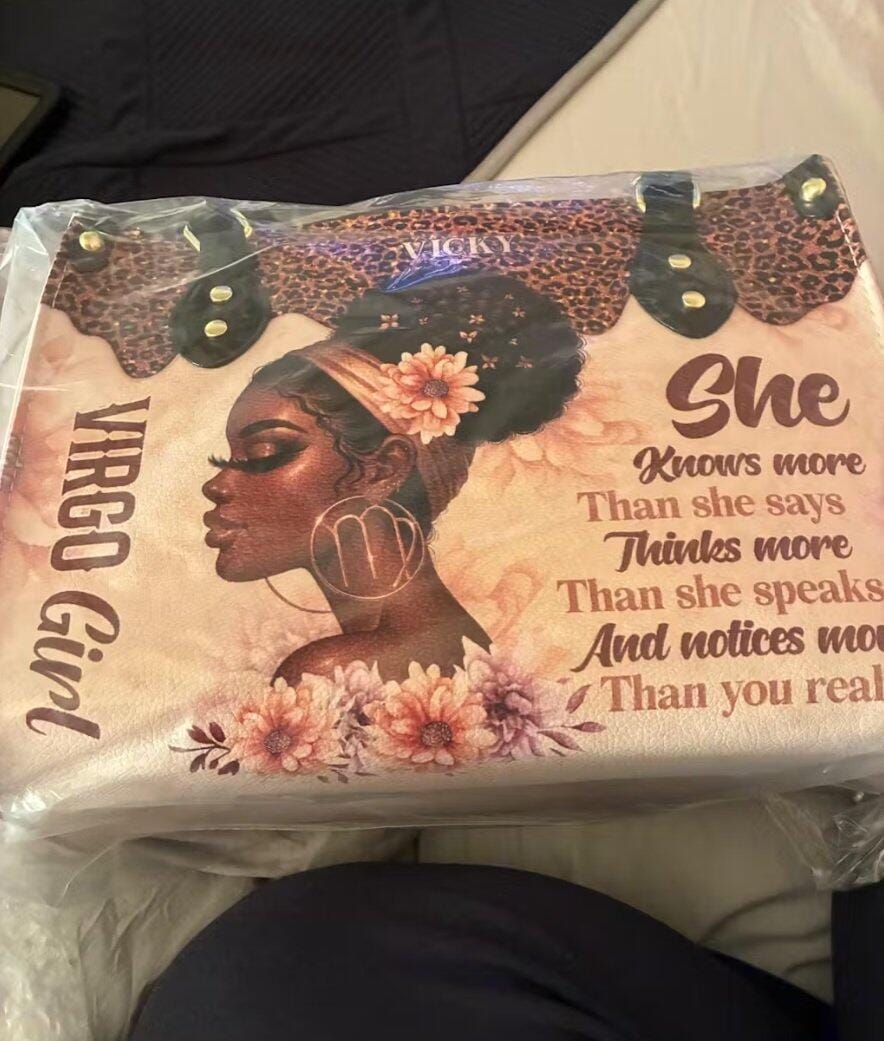 Customer photo review of A Daughter Of The King Inspirational - Personalized Leather Handbag
