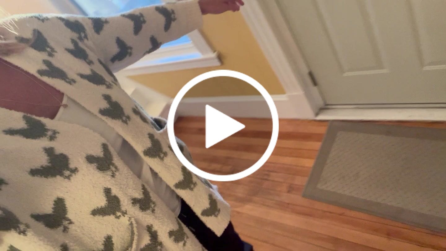 Customer video review of Sage Chicken Luxe Cardigan