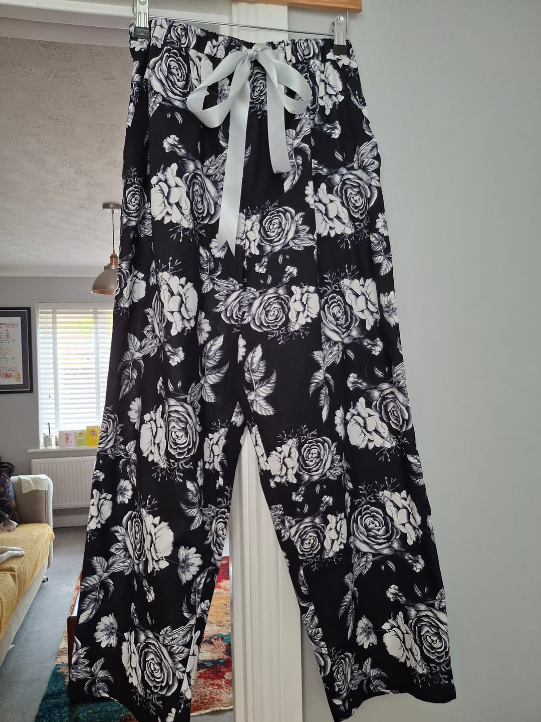 Customer photo review of Large Roses Cotton Poplin Fabric