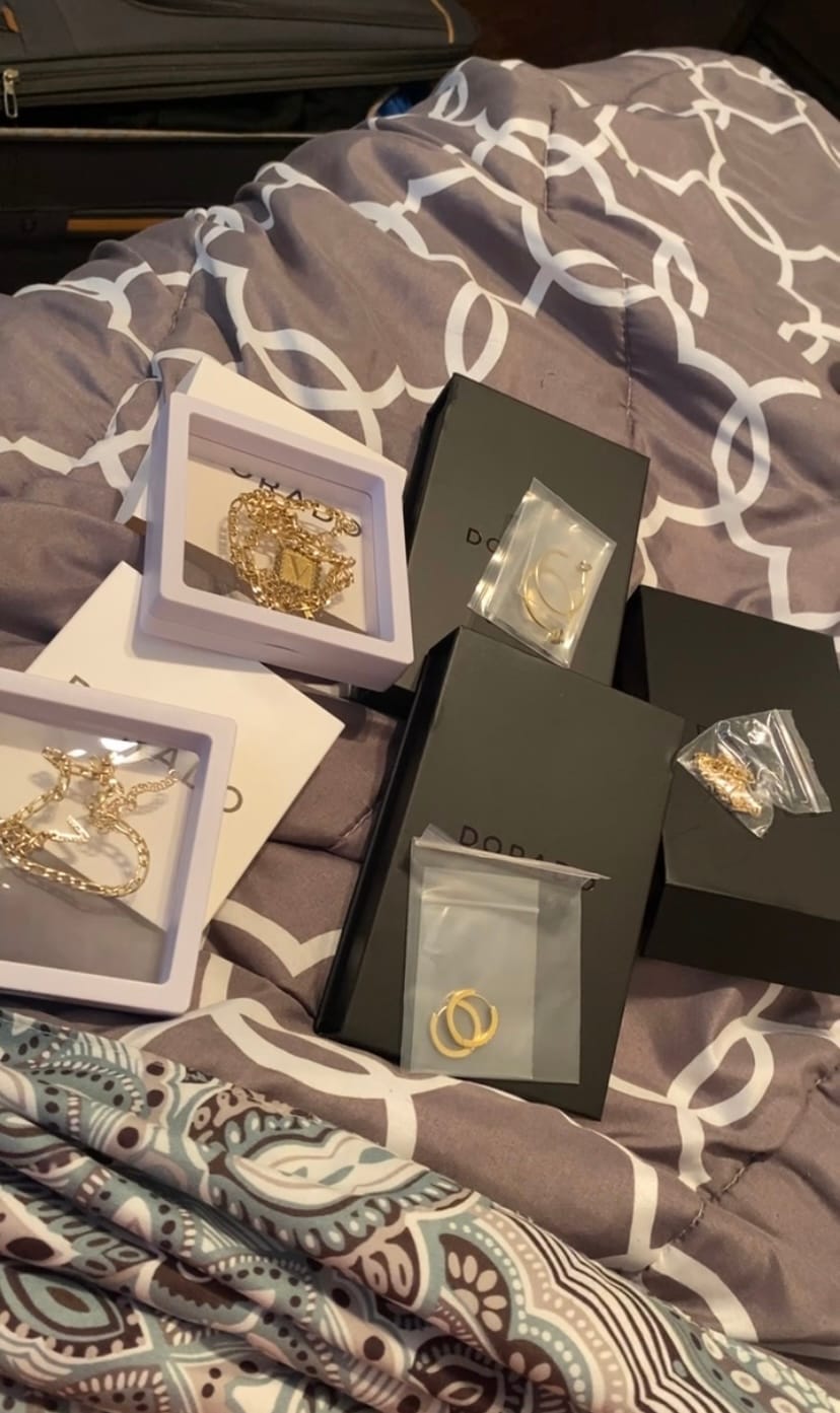 Customer photo review of Hoop Earrings
