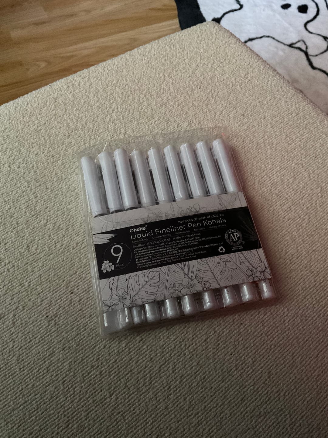 Customer photo review of Ohuhu Kohala Liquid Fineliner Drawing Pens,9 Pack