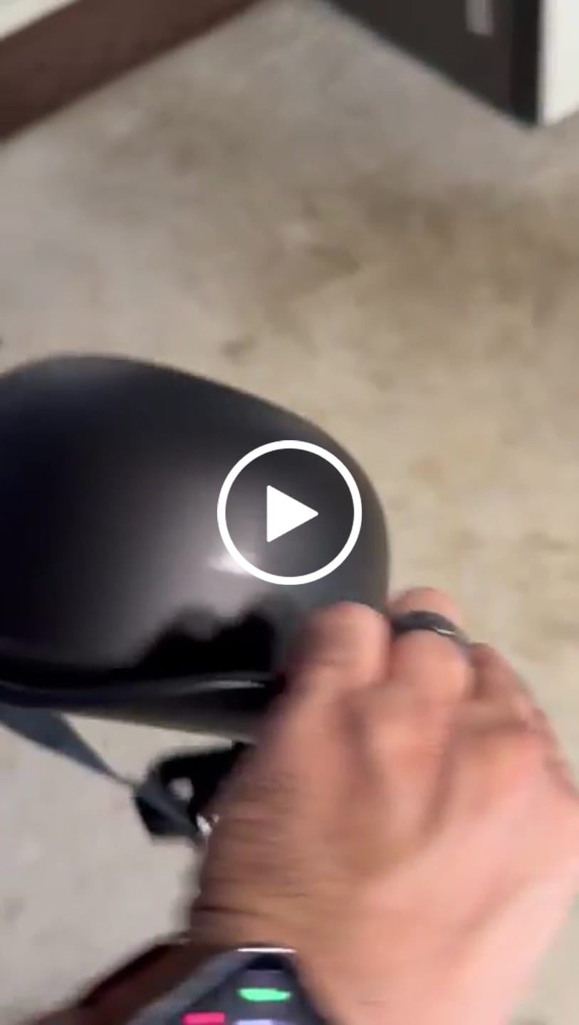 Customer video review of Premium Baseball Cap Motorcycle Helmet