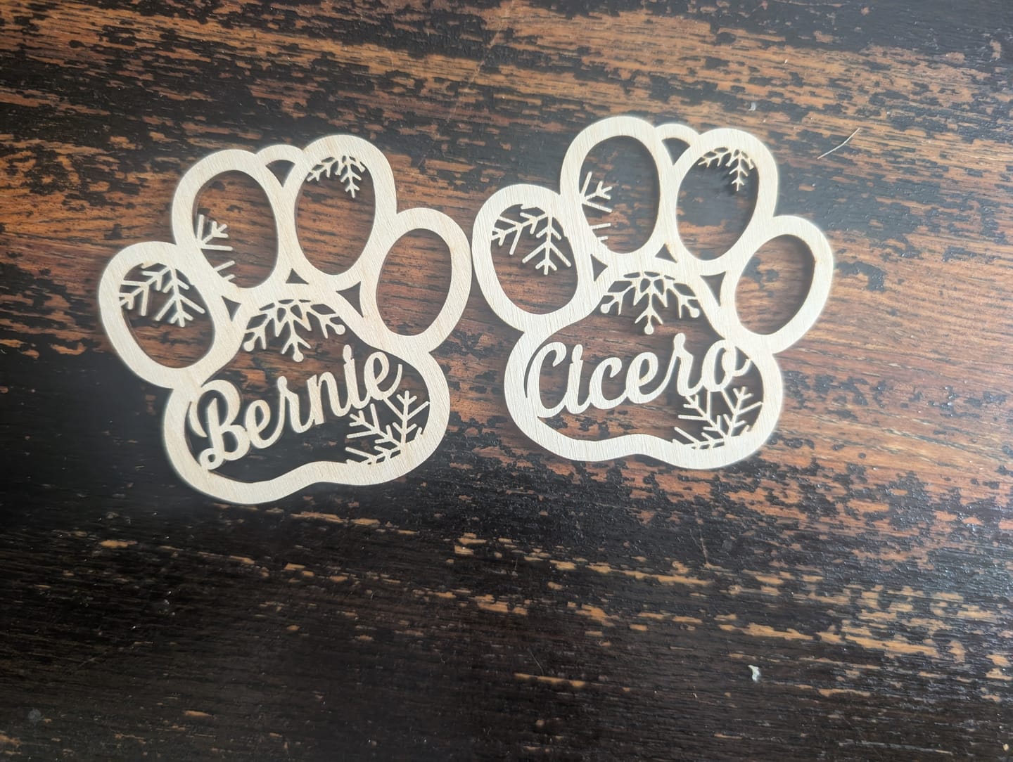 Customer photo review of Personalized Pet Christmas Ornament