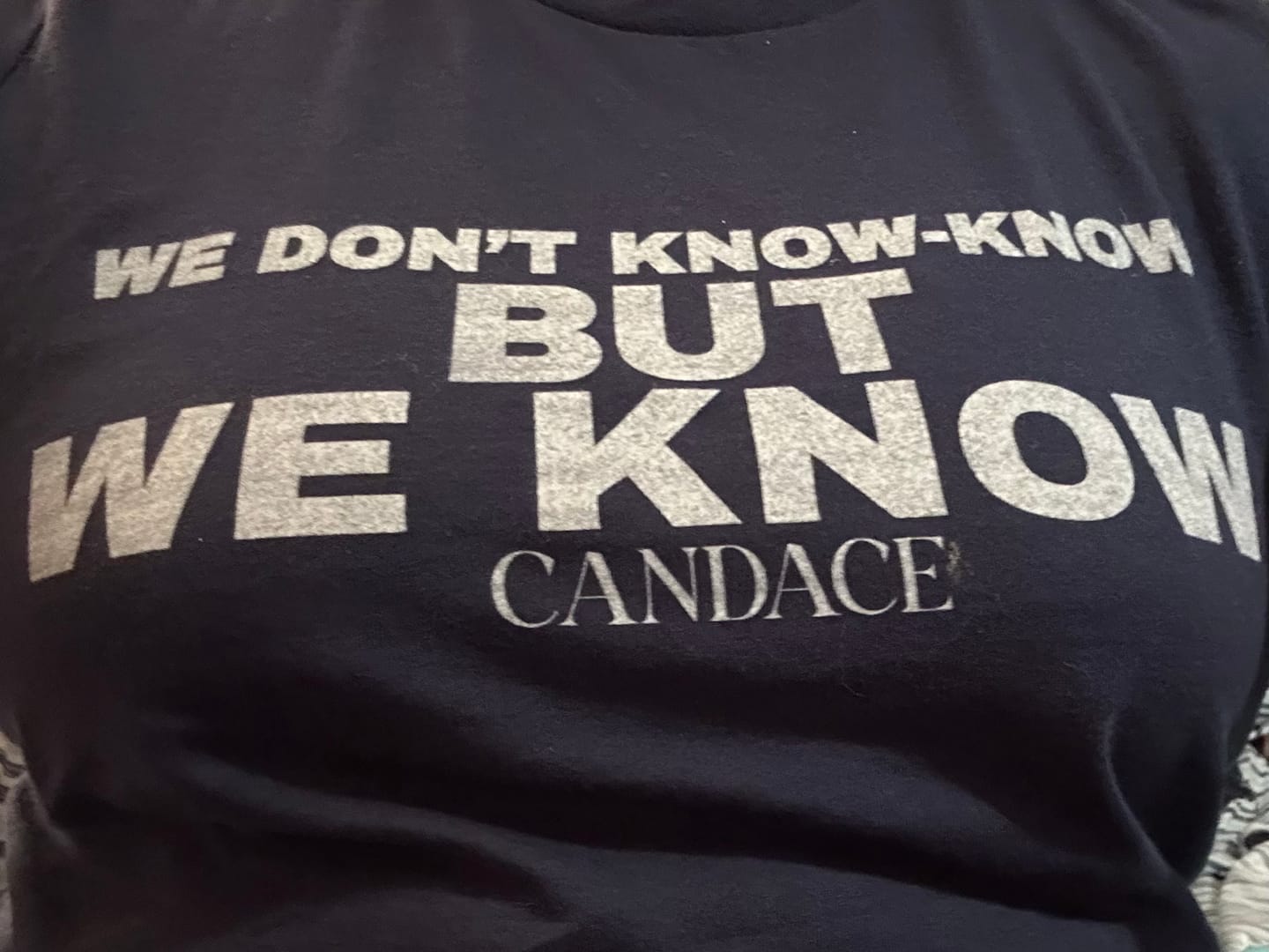 Customer photo review of We know Women's T-Shirt
