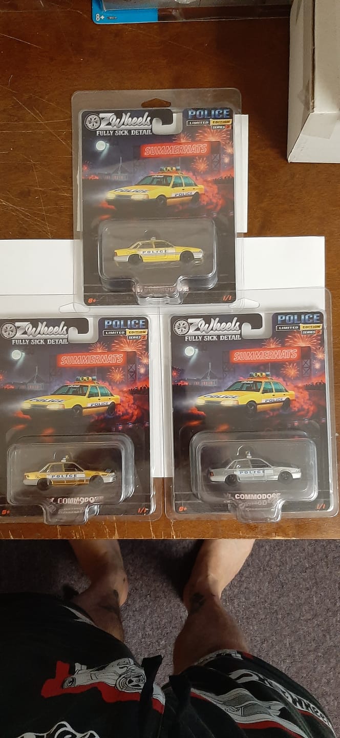 Customer photo review of Oz Wheels 1:64 Yellow/Silver BT1 Police Holden VL RAW CHASE