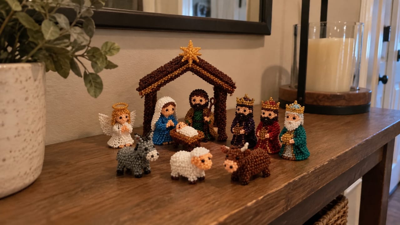 Customer photo review of Nativity Collection Beaded DIY Kit