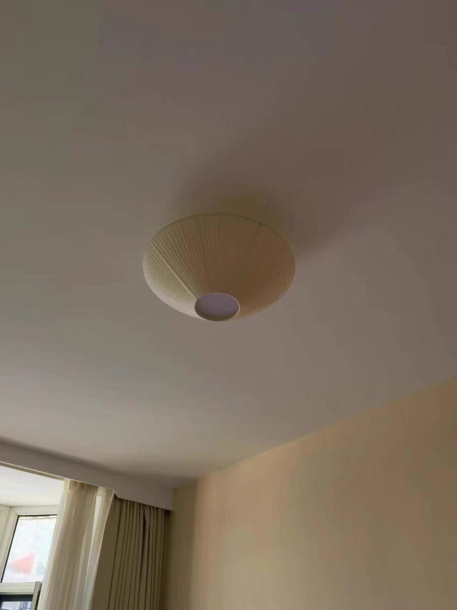 Customer photo review of Fabric Ceiling Light, Pleated Inverted Shade, 50 cm, Hardwired