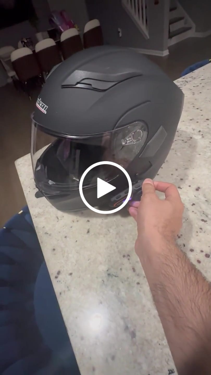 Customer video review of R5 Modular Helmet - Bluetooth Headset