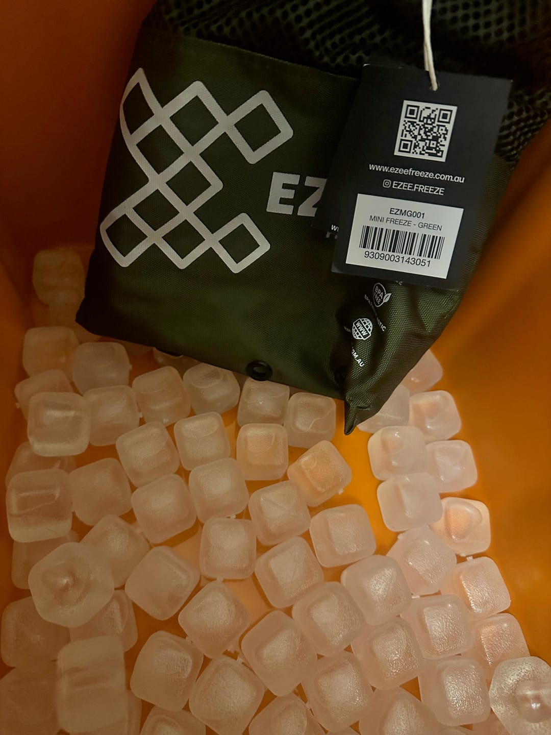 Customer photo review of Mini Freeze Clear Ice - 1.8kg Khaki Bag