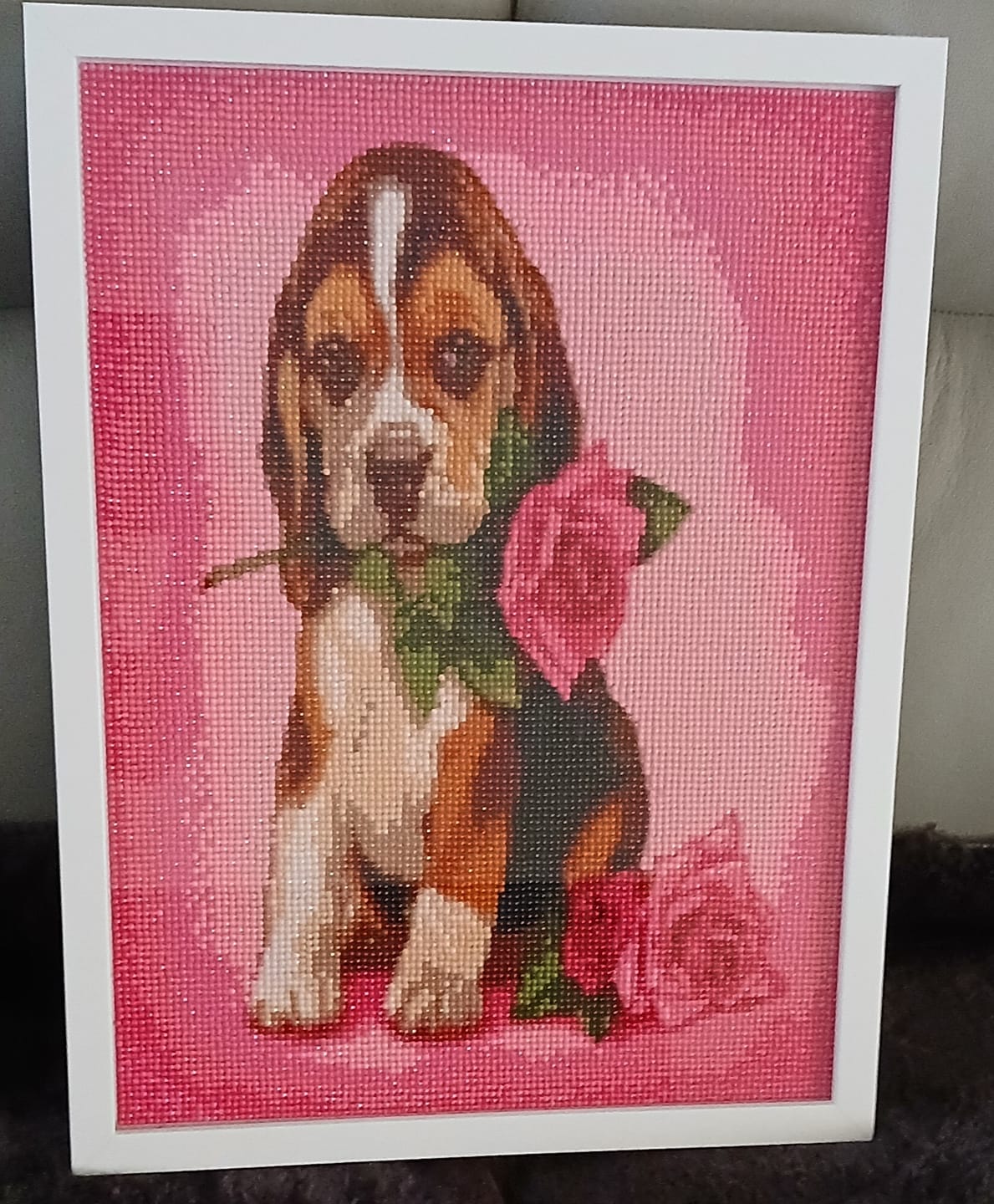 Customer photo review of Full Drill - 5D DIY Diamond Painting Kits Cartoon Special Cute Pet Dog