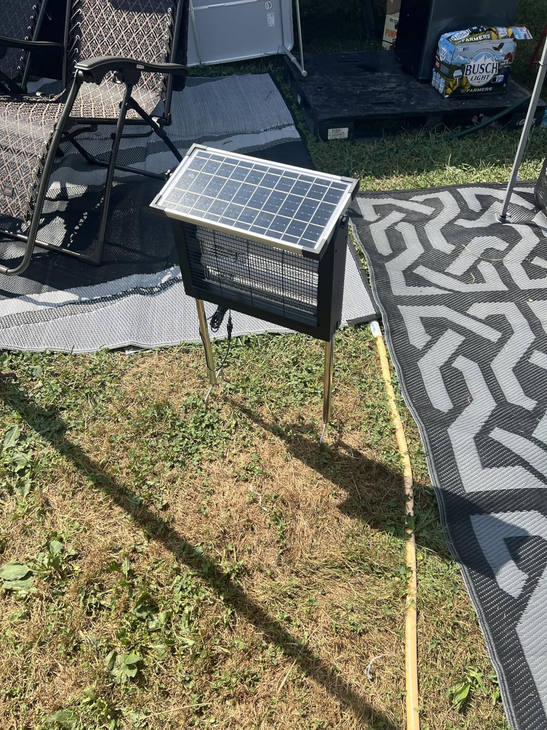 Customer photo review of GroundGuard Sentinel — Solar Bug Zapper