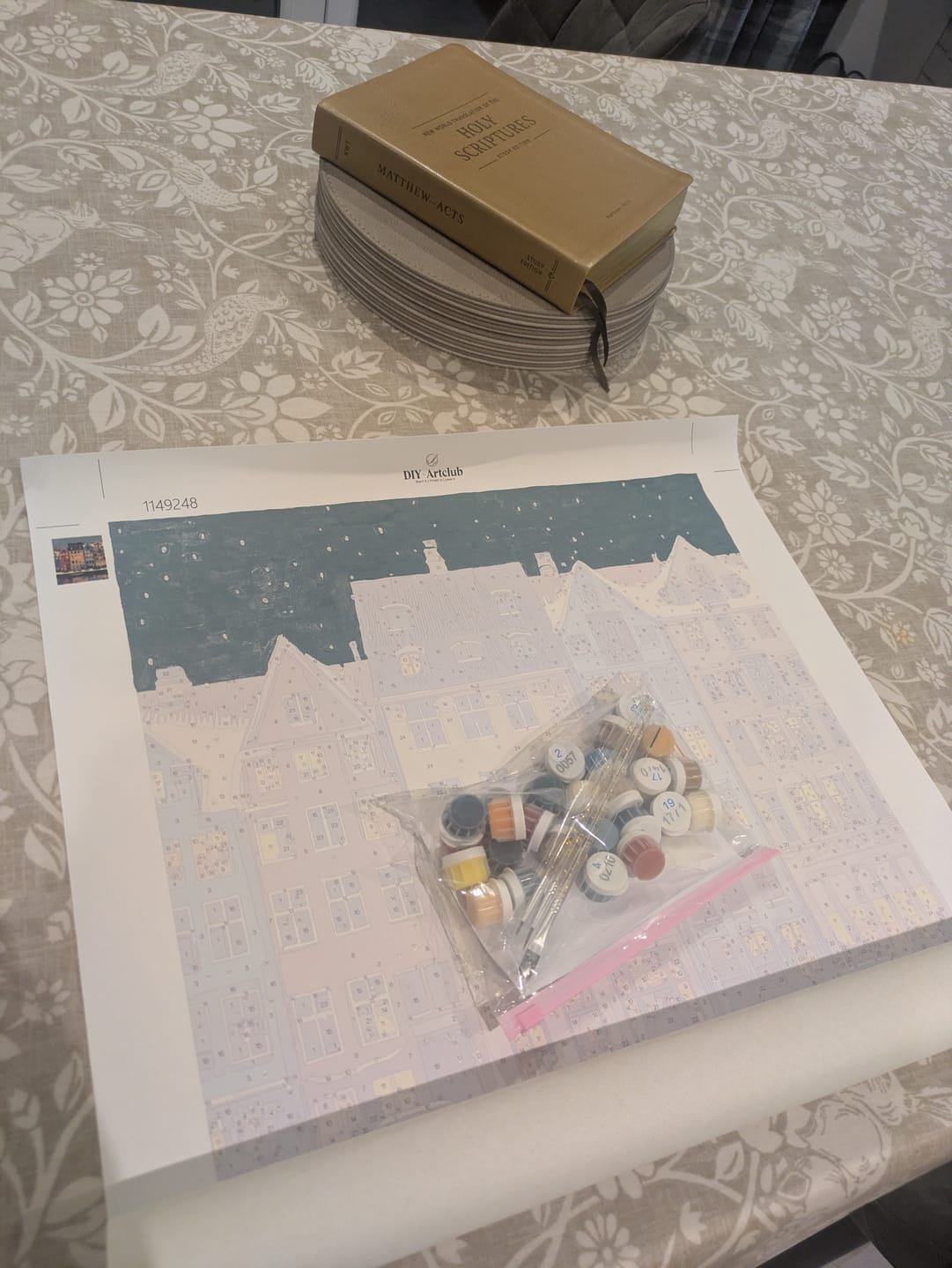 Customer photo review of Winter in Copenhagen | Paint by Number