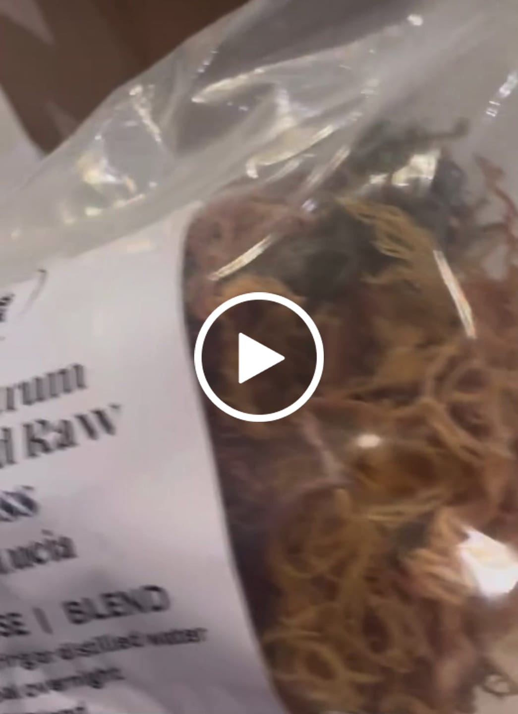 Customer video review of Premium Full Spectrum St. Lucian Wildcrafted Raw Sun dried Sea Moss (Irish Sea Moss)
