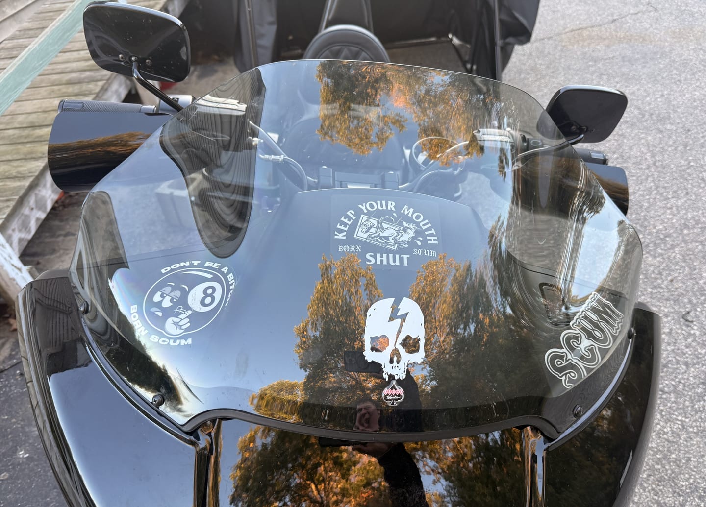 Customer photo review of DON'T BE A BITCH STICKER