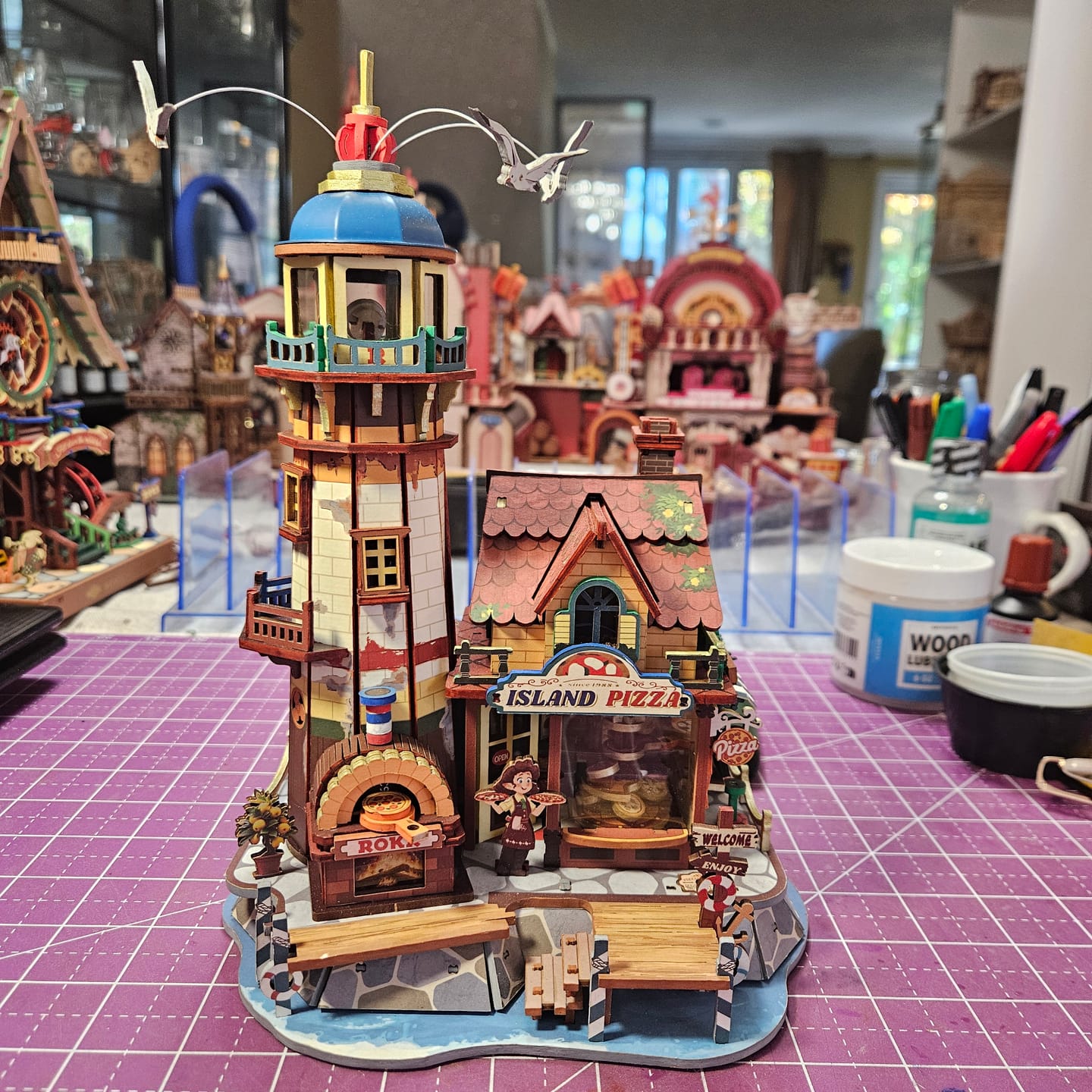 Customer photo review of Island Pizza 3D Wooden Puzzle