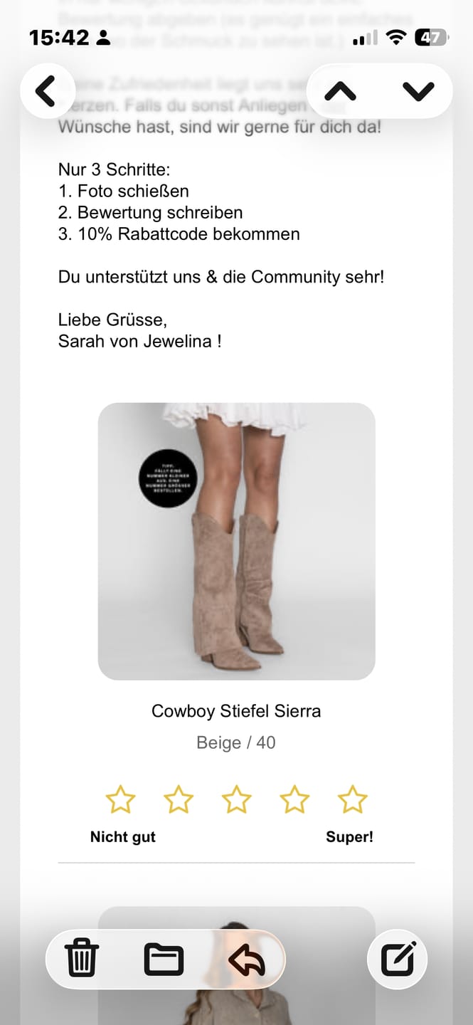 Customer photo review of Cowboy Stiefel Sierra