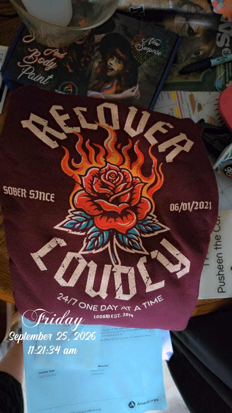 Customer photo review of Recovery Hoodie | Women's Recover Loudly