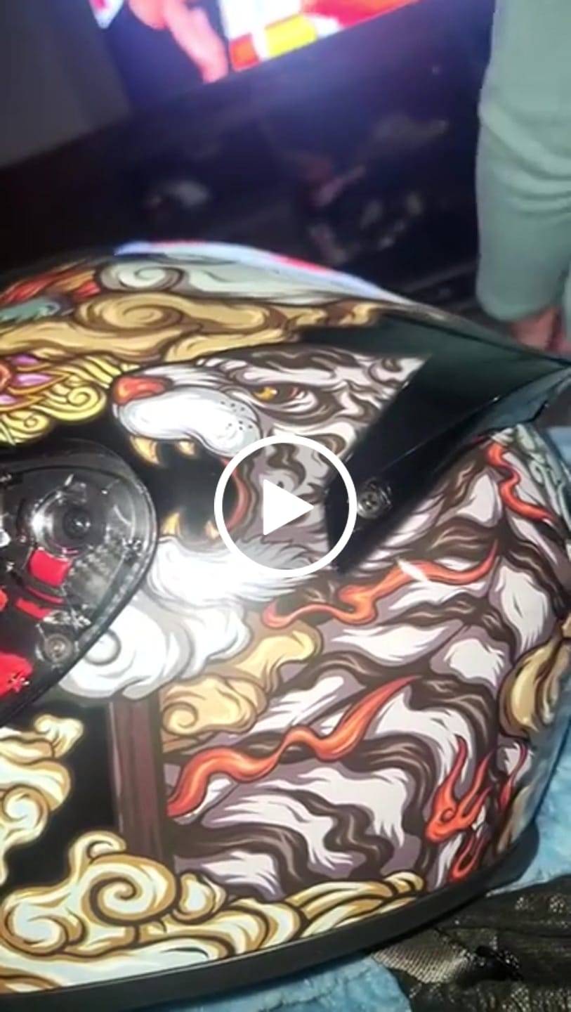 Customer video review of VortexX Full-Face Motorcycle Helmet