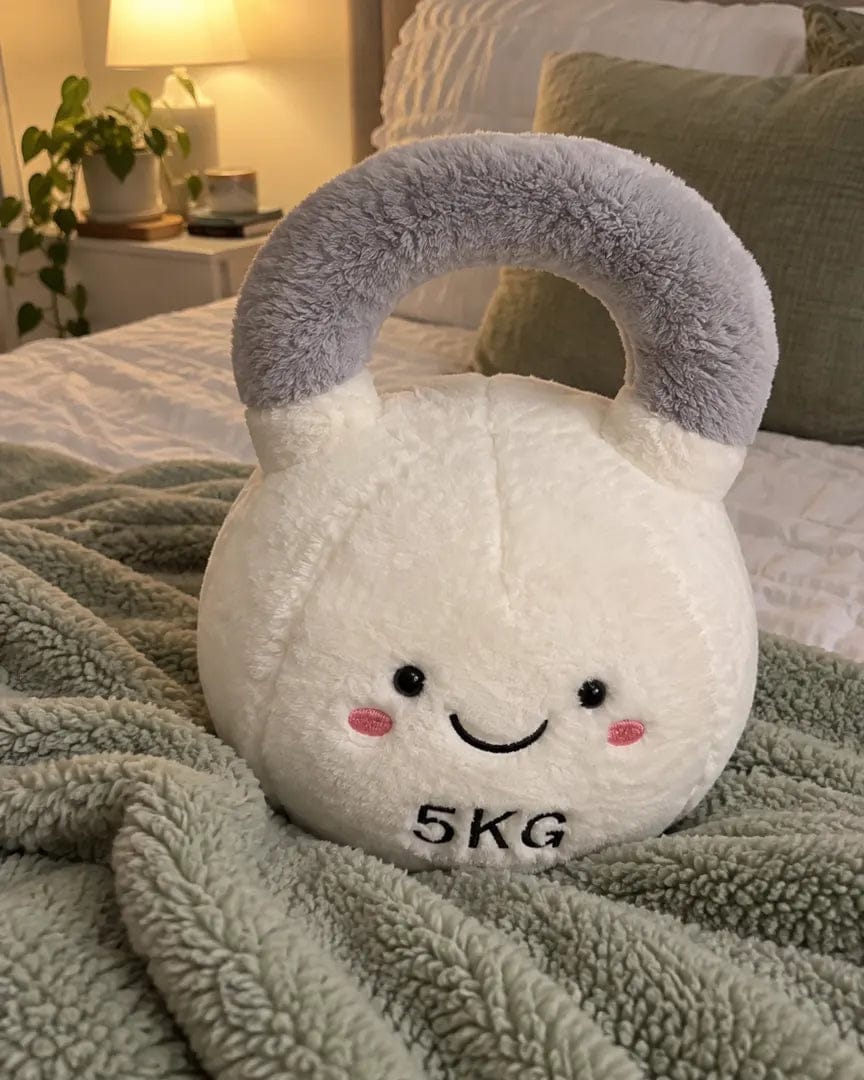 Customer photo review of Cute Kettlebell Plush