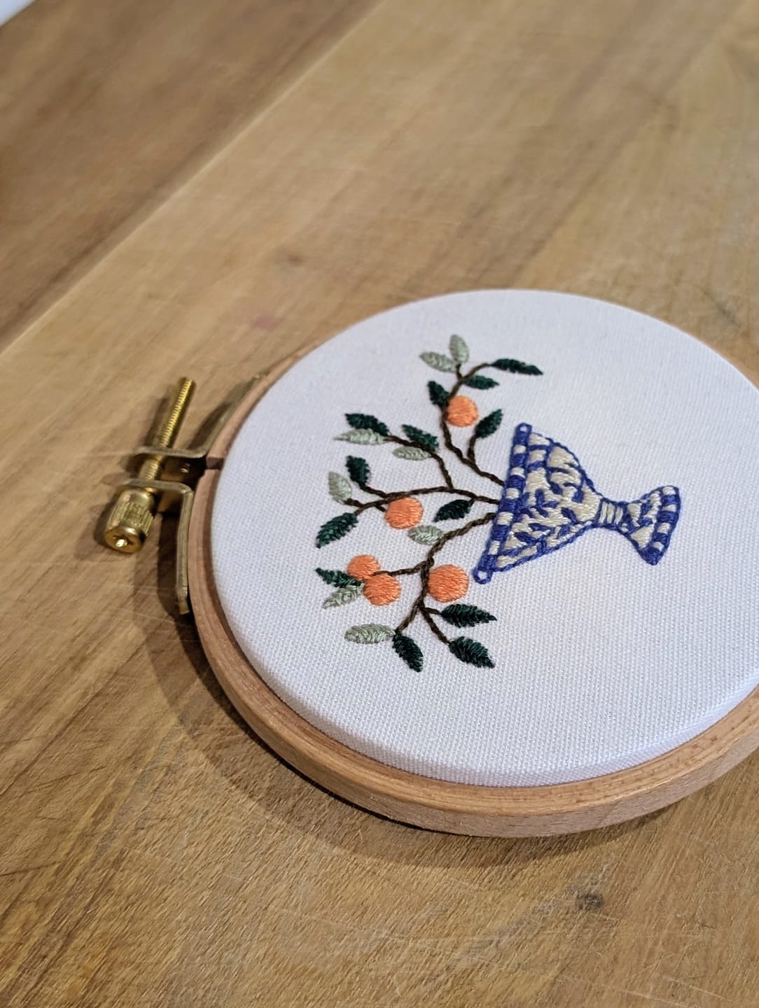 Customer photo review of Italian Vase Embroidery Kit