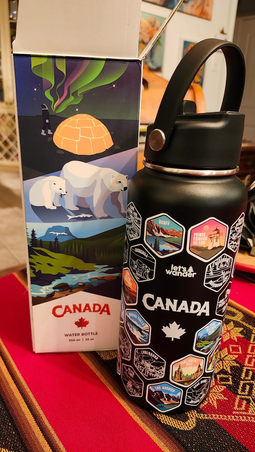 Customer photo review of Canada Bottle + Stickers