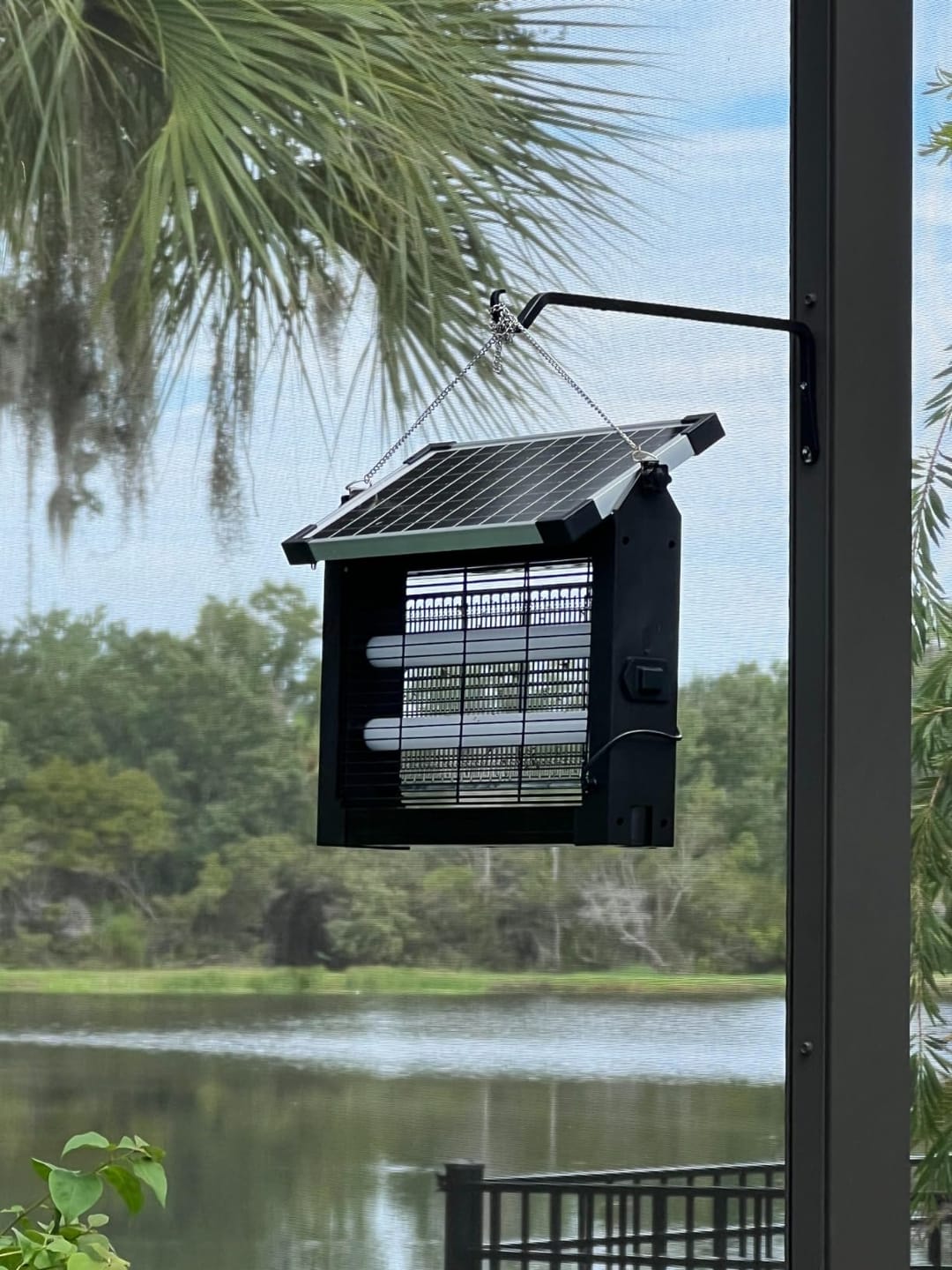 Customer photo review of GroundGuard Sentinel — Solar Bug Zapper